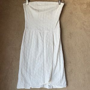 White Strapless Dress